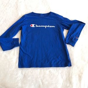 champion royal blue shirt